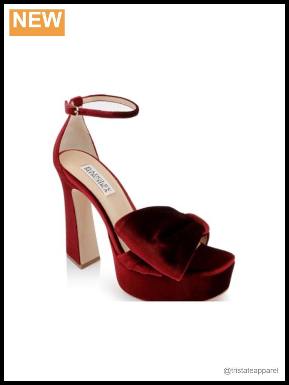 Platform Block Heel Sandals Leather Lining Ankle Strap Formal Evening